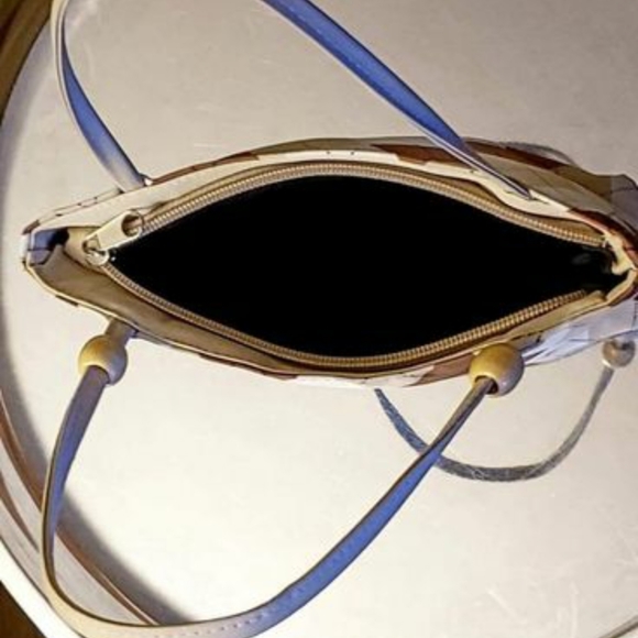 NEW Argyle Purse with Beaded Straps - Picture 2 of 5